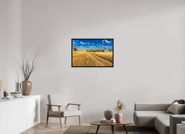 90 x 60 cm, Framed Print Forgotten Prairie – The Ghost Town of Bents, Saskatchewan