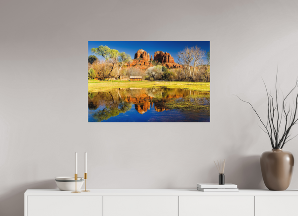 90 x 60 cm, Metal Print Cathedral Light — Sedona, Arizona