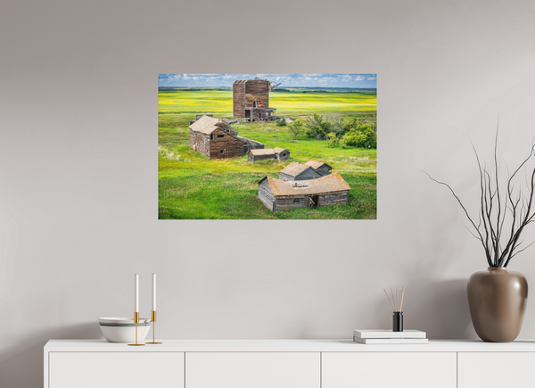 90 x 60 cm, Metal Print The Fallen Crown of Bents