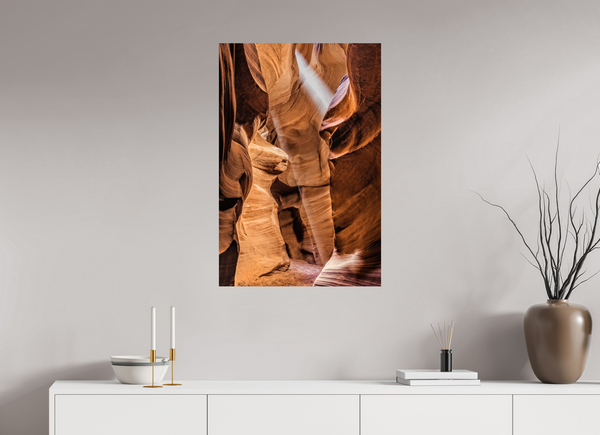 60 x 90 cm, Photo Print Lightfall in Antelope Canyon
