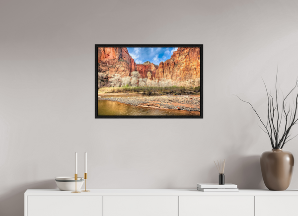 75 x 50 cm, Framed Print The Pulpit — Temple of Sinawava, Zion National Park