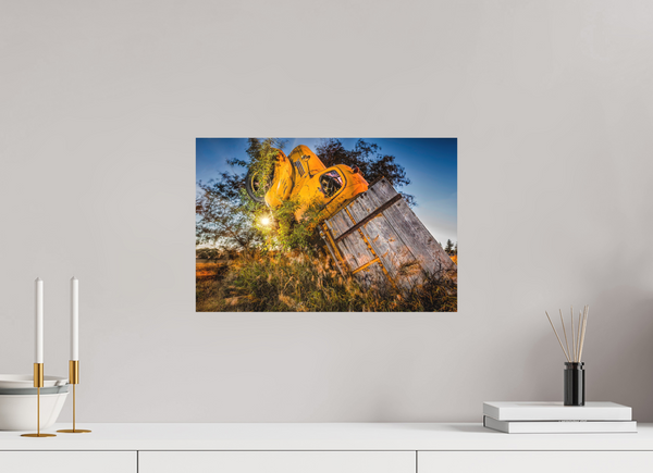 45 x 30 cm, Metal Print Tilted Glory