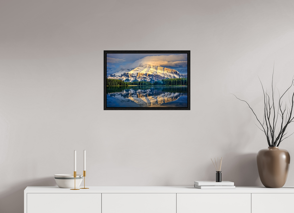 60 x 40 cm, Framed Print Veil of Light — Mount Rundle, Banff National Park