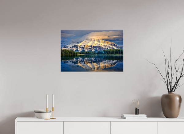 75 x 50 cm, Acrylic Print Veil of Light — Mount Rundle, Banff National Park