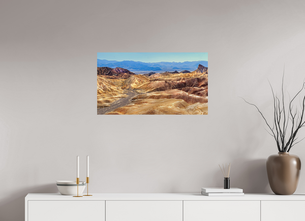 80 x 45 cm, Metal Print Erosion’s Symphony - Death Valley