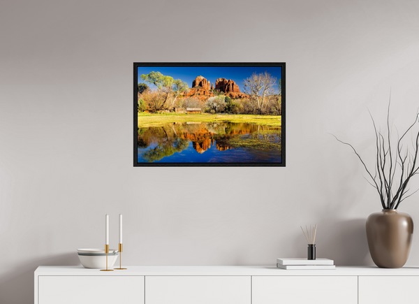 75 x 50 cm, Framed Print Cathedral Light — Sedona, Arizona