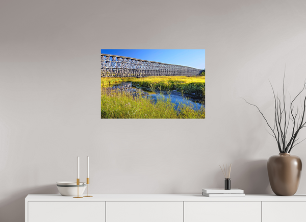 75 x 50 cm, Metal Print Timber Lines