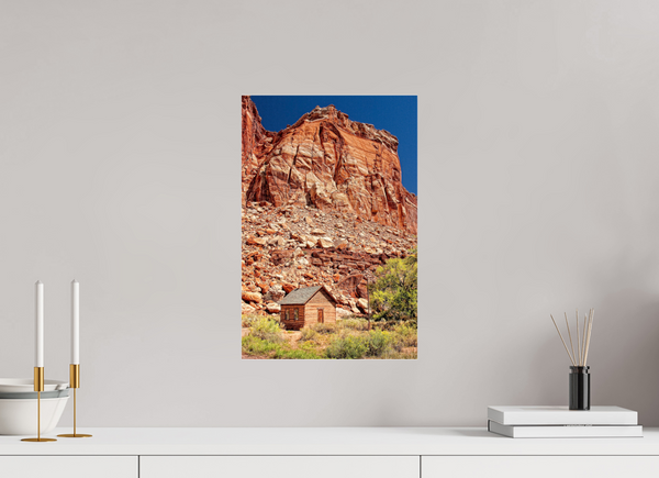 30 x 45 cm, Acrylic Print Echoes of Time — Fruita Schoolhouse, Utah
