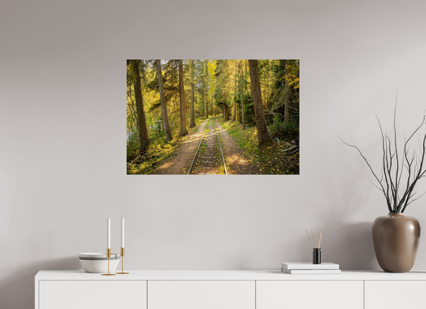90 x 60 cm, Photo Print Tracks Through Time