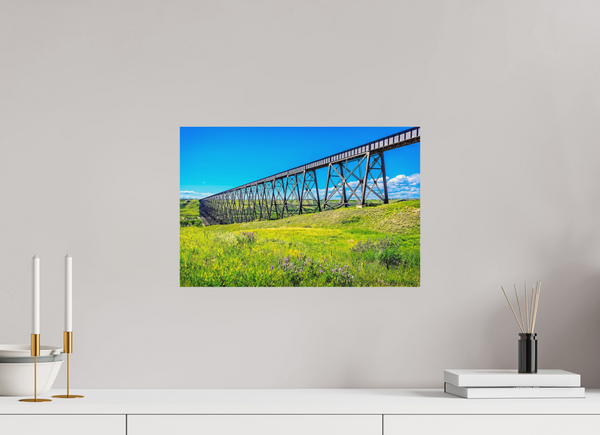 45 x 30 cm, Metal Print Prairie Passage