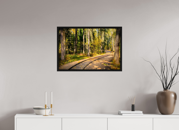 75 x 50 cm, Framed Print Whispering Rails