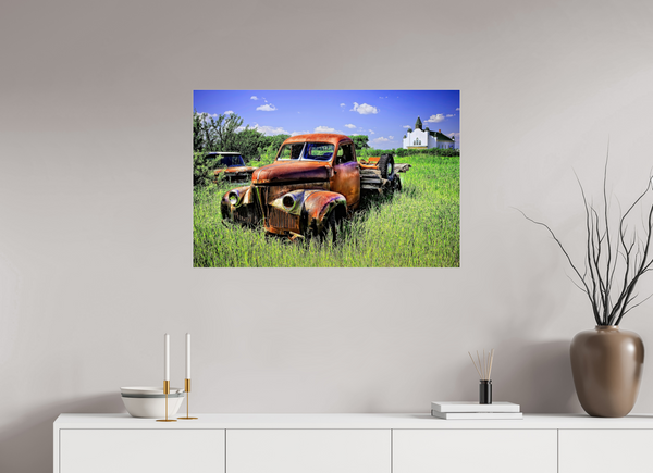 90 x 60 cm, Acrylic Print Faith and Rust