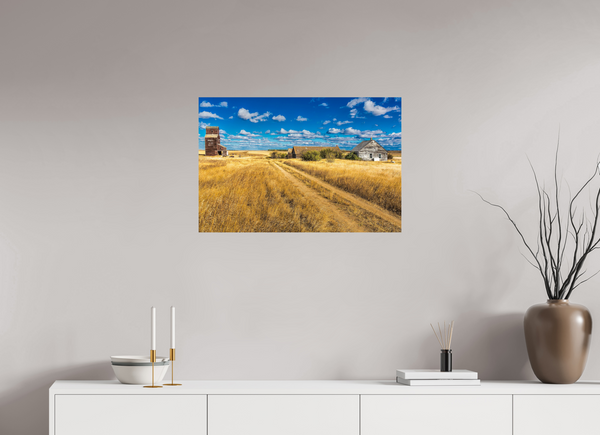 75 x 50 cm, Photo Print Forgotten Prairie – The Ghost Town of Bents, Saskatchewan