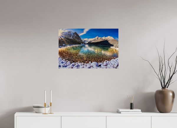 75 x 50 cm, Photo Print Echoes of Ice and Light — Lake Louise, Alberta