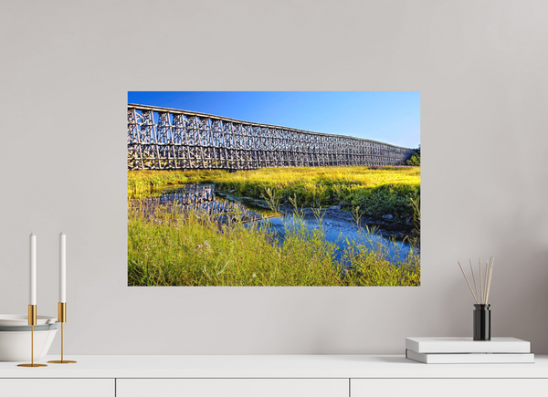60 x 40 cm, Metal Print Timber Lines