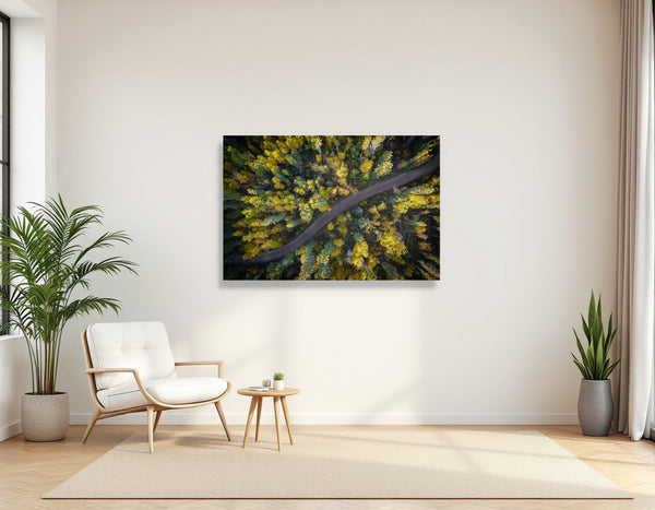 2742725 :: Golden Passage – Autumn Road Through The Forest