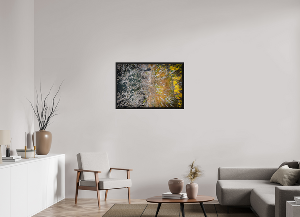 90 x 60 cm, Framed Print Edge of Renewal – Fallen and Flourishing