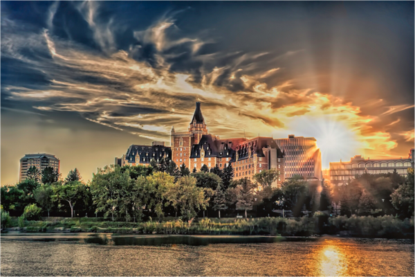 Main image Radiant Sunset – The Bessborough from the River