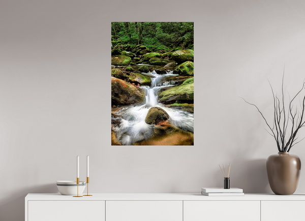 60 x 90 cm, Photo Print Forest Lullaby — Roaring Fork, Great Smoky Mountains