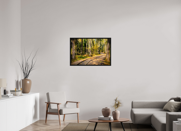 90 x 60 cm, Framed Print Whispering Rails