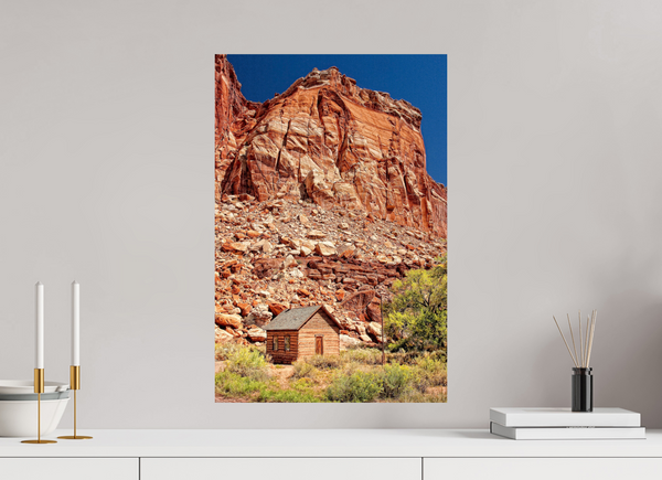 40 x 60 cm, Photo Print Echoes of Time — Fruita Schoolhouse, Utah