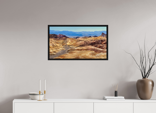80 x 45 cm, Framed Print Erosion’s Symphony - Death Valley