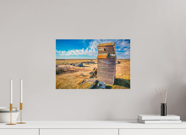 45 x 30 cm, Acrylic Print Fading Legacy – The Ghost Town of Bents, Saskatchewan