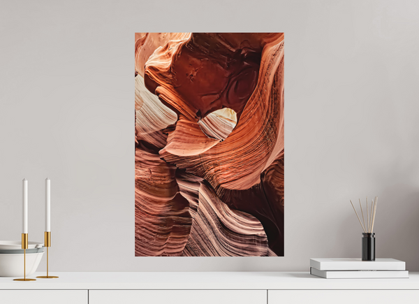 40 x 60 cm, Metal Print Desert Carvings — Antelope Canyon, Arizona
