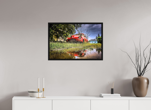 75 x 50 cm, Framed Print The Last Ride