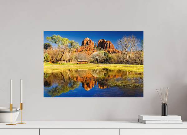 60 x 40 cm, Metal Print Cathedral Light — Sedona, Arizona