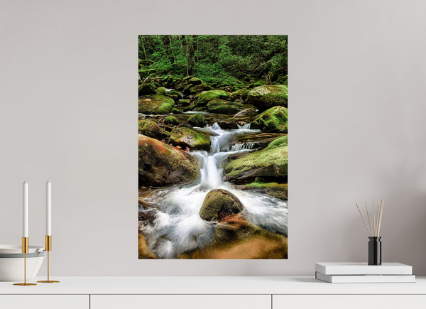 40 x 60 cm, Photo Print Forest Lullaby — Roaring Fork, Great Smoky Mountains