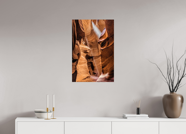 50 x 75 cm, Photo Print Lightfall in Antelope Canyon