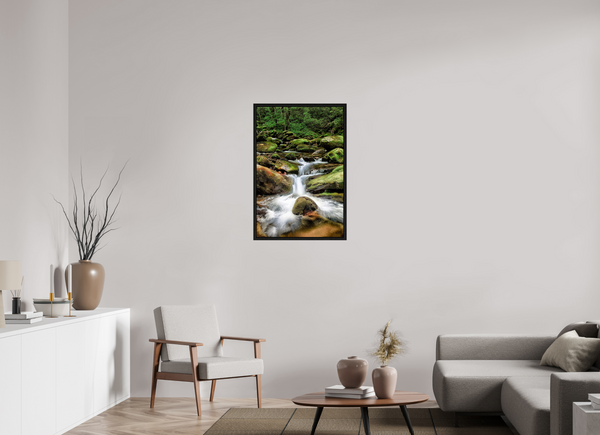 60 x 90 cm, Framed Print Forest Lullaby — Roaring Fork, Great Smoky Mountains