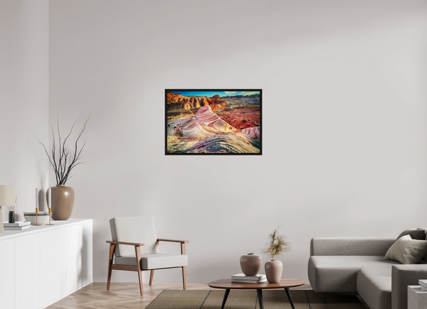 90 x 60 cm, Framed Print The Fire Wave — Valley of Fire, Nevada