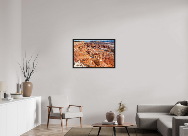 90 x 60 cm, Framed Print Silent Giants — The Hoodoos of Bryce Canyon