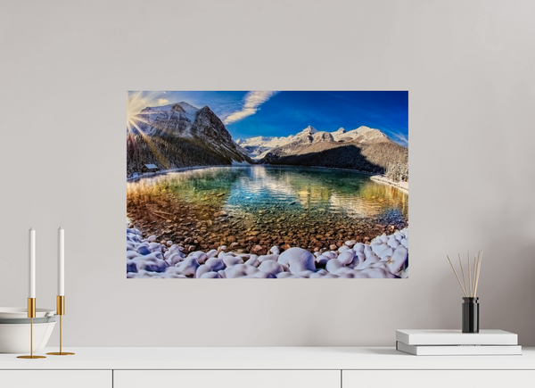 60 x 40 cm, Photo Print Echoes of Ice and Light — Lake Louise, Alberta
