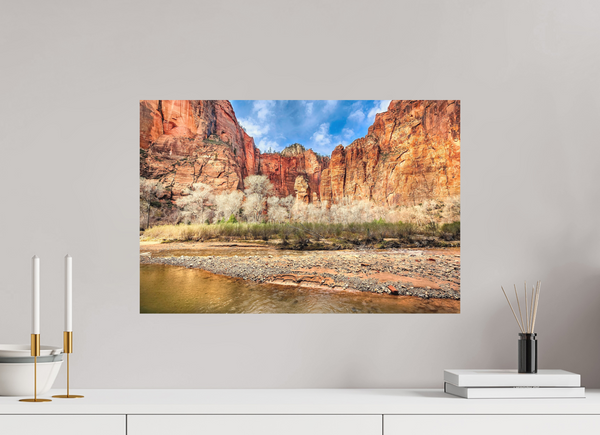 60 x 40 cm, Metal Print The Pulpit — Temple of Sinawava, Zion National Park