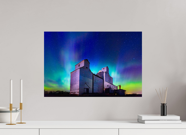 60 x 40 cm, Photo Print Aurora Over Asquith – Northern Lights on the Prairies