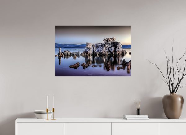 90 x 60 cm, Acrylic Print Whispers of Stone — Mono Lake, California