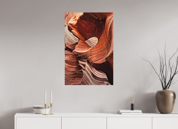 60 x 90 cm, Metal Print Desert Carvings — Antelope Canyon, Arizona