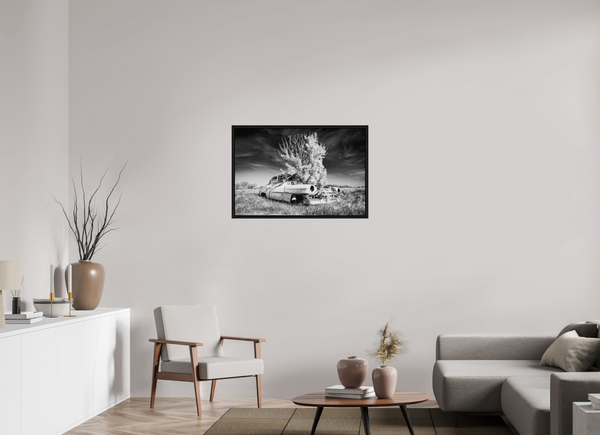 90 x 60 cm, Framed Print Where Time Took Root