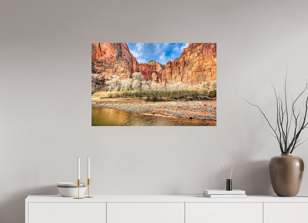 90 x 60 cm, Photo Print The Pulpit — Temple of Sinawava, Zion National Park