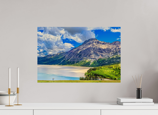 60 x 40 cm, Photo Print Beneath the Mountain’s Gaze — Waterton Lakes National Park, Alberta