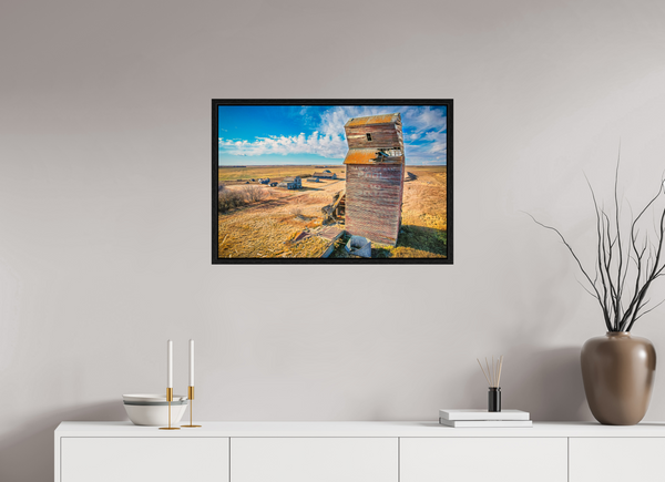 75 x 50 cm, Framed Print Fading Legacy – The Ghost Town of Bents, Saskatchewan