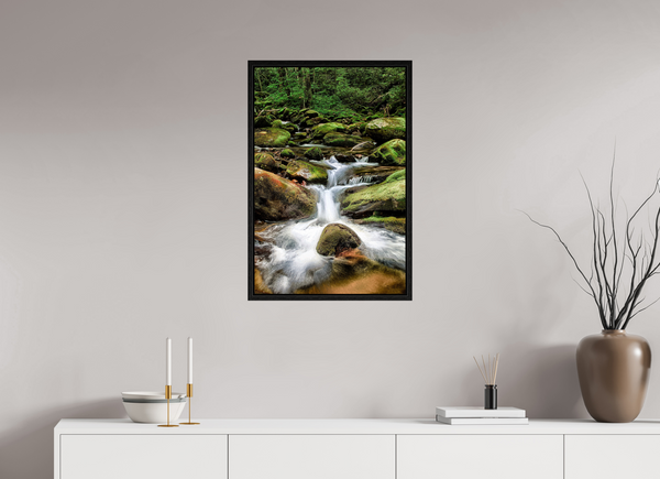 50 x 75 cm, Framed Print Forest Lullaby — Roaring Fork, Great Smoky Mountains