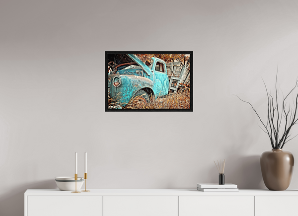 60 x 40 cm, Framed Print Resting Rust