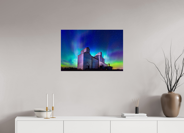 75 x 50 cm, Photo Print Aurora Over Asquith – Northern Lights on the Prairies