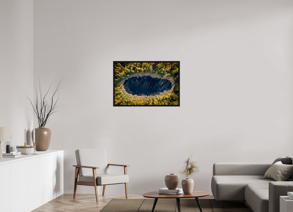 90 x 60 cm, Framed Print Autumn Mirror – The Still Pond