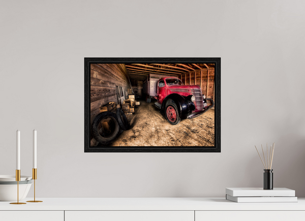 45 x 30 cm, Framed Print Resting Red