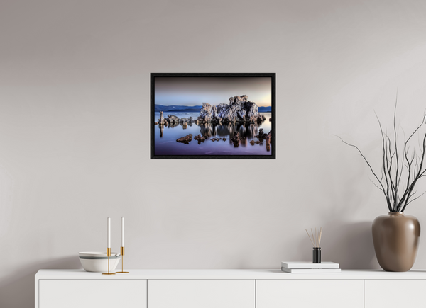 60 x 40 cm, Framed Print Whispers of Stone — Mono Lake, California